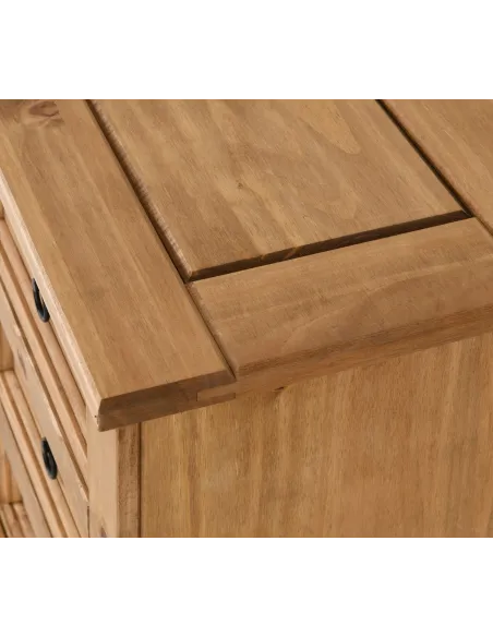 Corona 3 Drawer Bedside Locker - Distres | Murphy Furniture