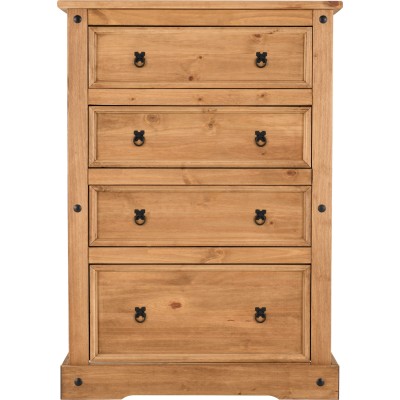 Corona 4 Drawer Chest - Distressed Waxed | Murphy Furniture