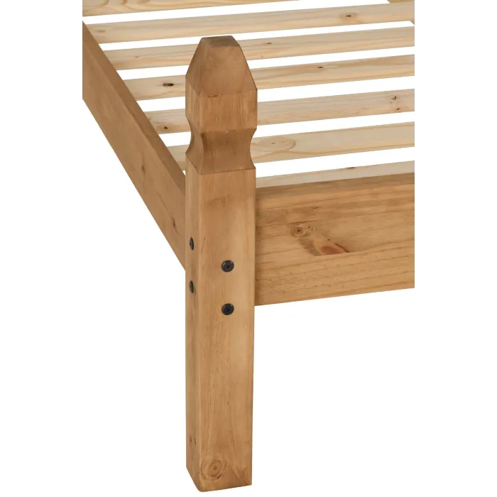 Corona 4FT6 Low End Bedframe - Distresse | Murphy Furniture