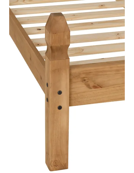 Corona 4FT6 Low End Bedframe - Distresse | Murphy Furniture