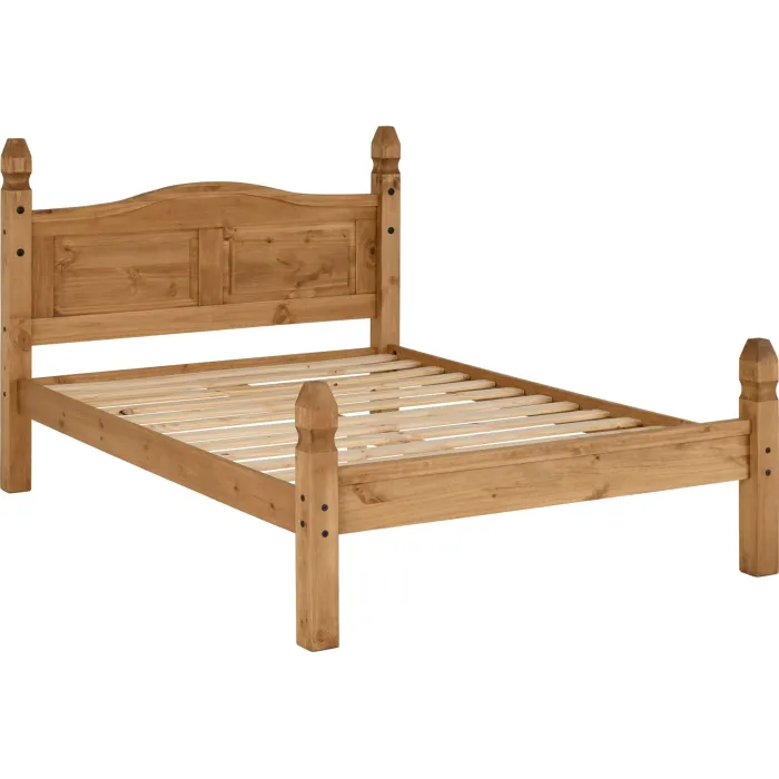 Corona 4FT6 Low End Bedframe - Distresse | Murphy Furniture