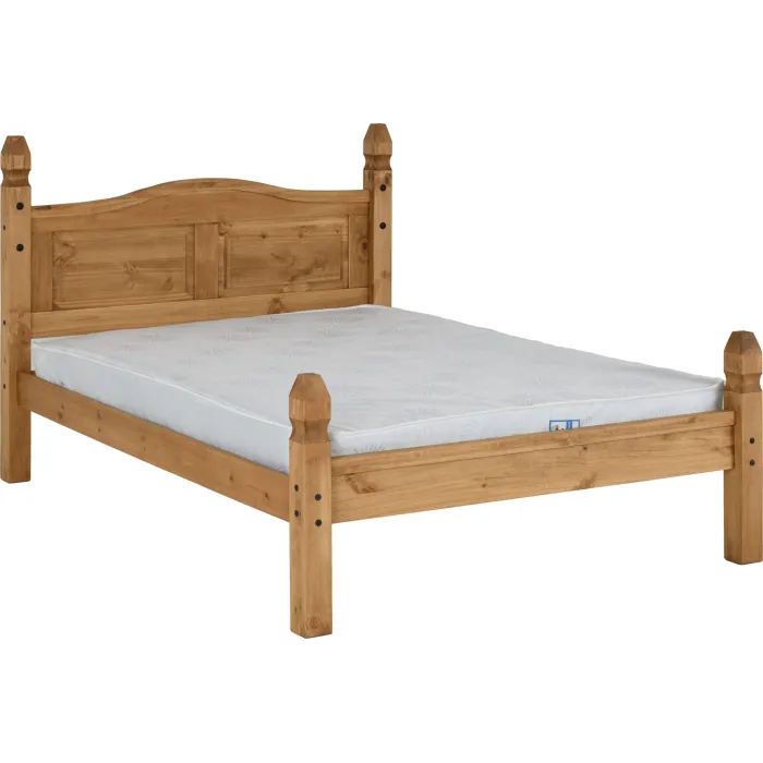 Corona 4FT6 Low End Bedframe - Distresse | Murphy Furniture