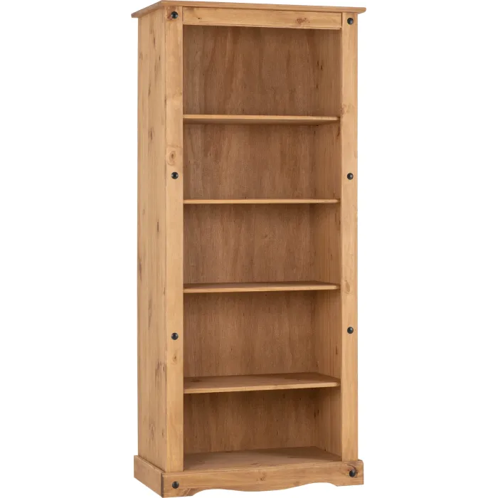 Corona Tall Bookcase - Distressed Waxed | Murphy Furniture