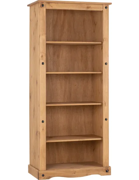 Corona Tall Bookcase - Distressed Waxed | Murphy Furniture