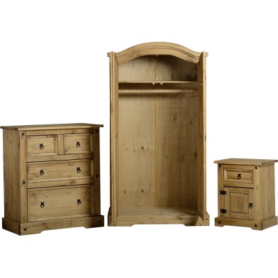 Corona Trio Bedroom Set - Distressed Wax | Murphy Furniture