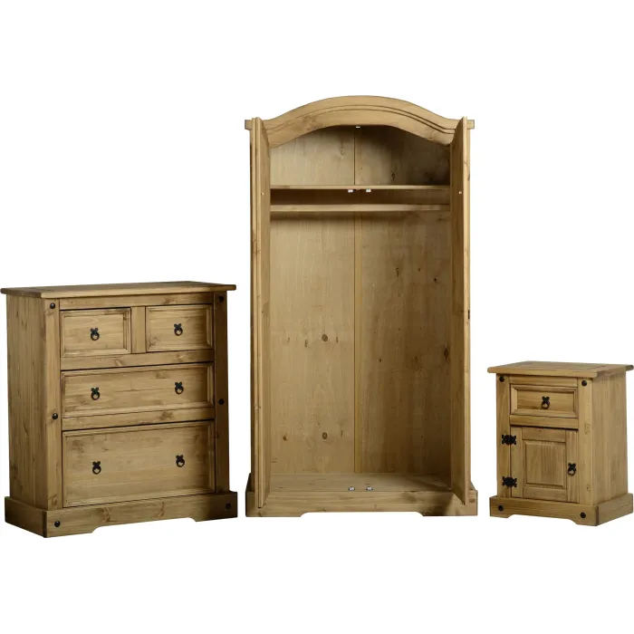Corona Trio Bedroom Set - Distressed Wax | Murphy Furniture