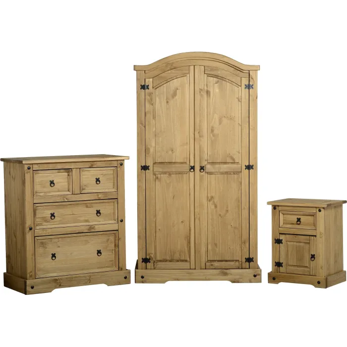 Corona Trio Bedroom Set - Distressed Wax | Murphy Furniture