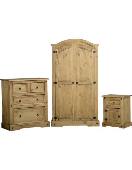 Corona Trio Bedroom Set - Distressed Wax | Murphy Furniture