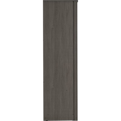 Lisbon 3 Door Wardrobe - Black  Wood Gra | Murphy Furniture