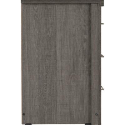 Lisbon 3 Drawer Bedside Locker - Black | Murphy Furniture
