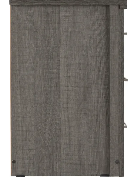 Lisbon 3 Drawer Bedside Locker - Black | Murphy Furniture
