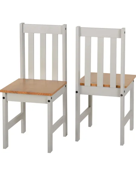 Ludlow 1+2 Dining Set - Grey/Oak Effect | Murphy Furniture