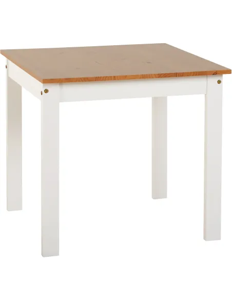 Ludlow 1+2 Dining Set - White/Oak Effect | Murphy Furniture
