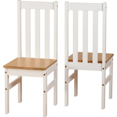 Ludlow 1+4 Dining Set - White/Oak Effect | Murphy Furniture