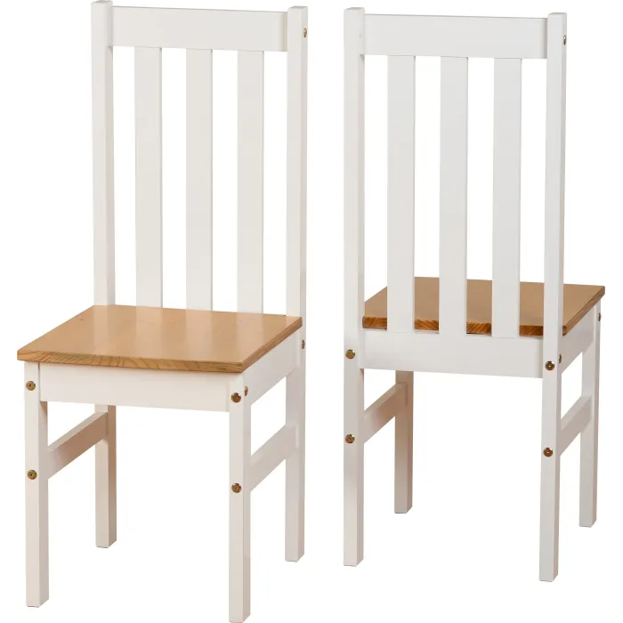 Ludlow 1+4 Dining Set - White/Oak Effect | Murphy Furniture