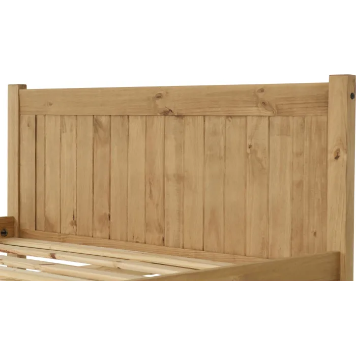Maya 4FT Bedframe - Distressed Waxed Pine | Murphy Furniture