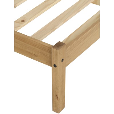 Maya 4FT Bedframe - Distressed Waxed Pine | Murphy Furniture