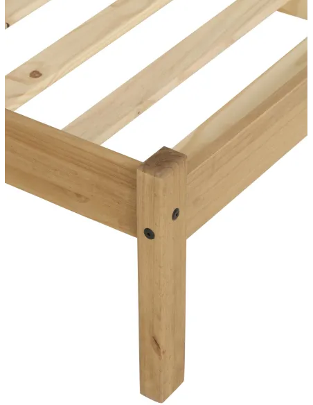 Maya 4FT Bedframe - Distressed Waxed Pine | Murphy Furniture