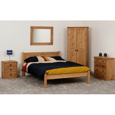 Maya 4FT Bedframe - Distressed Waxed Pine | Murphy Furniture
