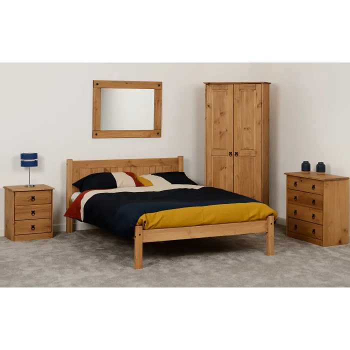 Maya 4FT Bedframe - Distressed Waxed Pine | Murphy Furniture