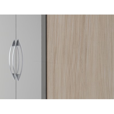 Nevada 2 Door 1 Drawer Wardrobe - Grey G | Murphy Furniture