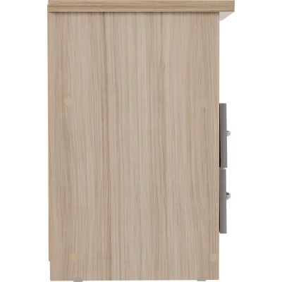 Nevada 2 Drawer Bedside Locker - Grey Gl | Murphy Furniture