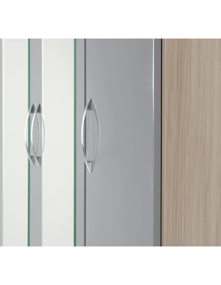 Nevada 3 Door 2 Drawer Wardrobe - Grey G | Murphy Furniture
