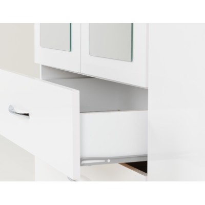 Nevada 3 Door 2 Drawer Wardrobe - White | Murphy Furniture
