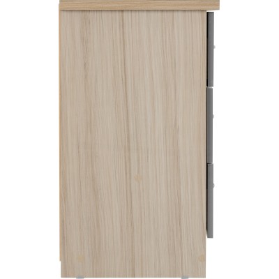 Nevada 3 Drawer Chest - Grey Gloss/Light | Murphy Furniture