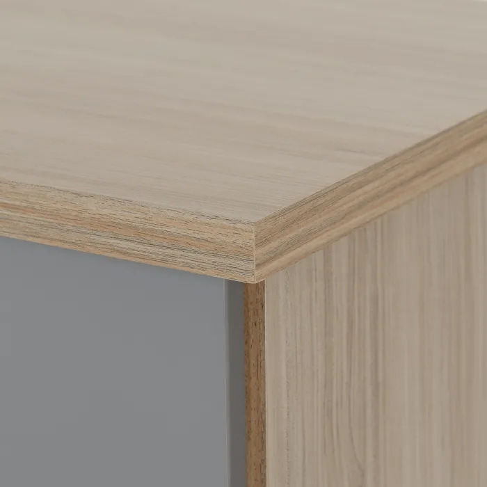 Nevada 3 Drawer Chest - Grey Gloss/Light | Murphy Furniture