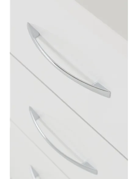 Nevada 3 Drawer Chest - White Gloss | Murphy Furniture