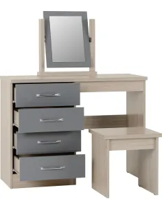 Nevada Dressing Table Set - Grey Gloss/L | Murphy Furniture 2