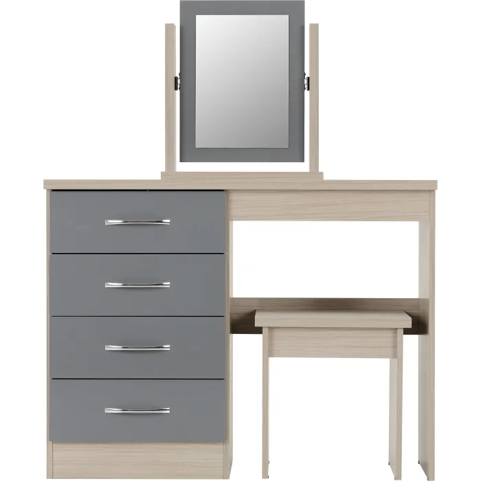 Nevada Dressing Table Set - Grey Gloss/L | Murphy Furniture