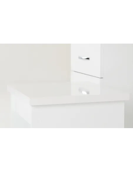 Nevada Dressing Table Set - White Gloss | Murphy Furniture