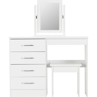 Nevada Dressing Table Set - White Gloss | Murphy Furniture