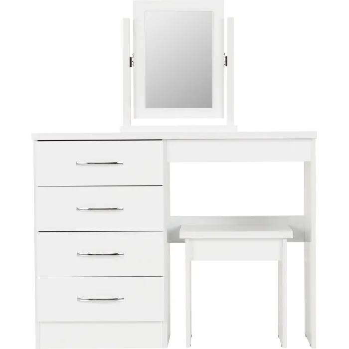 Nevada Dressing Table Set - White Gloss | Murphy Furniture