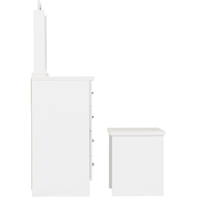 Nevada Dressing Table Set - White Gloss | Murphy Furniture