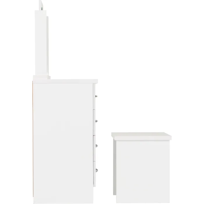 Nevada Dressing Table Set - White Gloss | Murphy Furniture