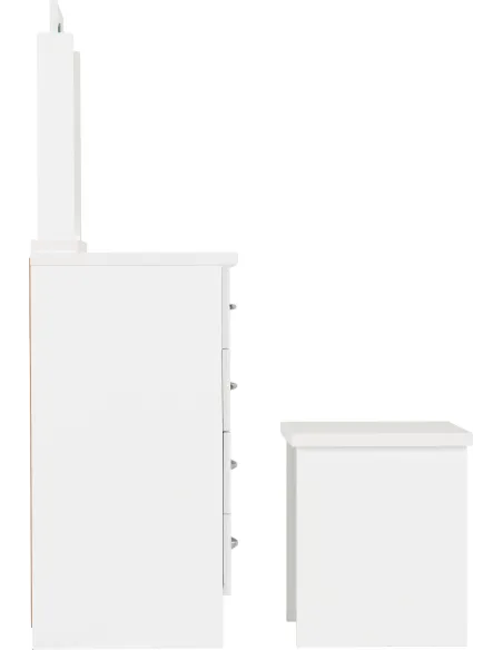 Nevada Dressing Table Set - White Gloss | Murphy Furniture