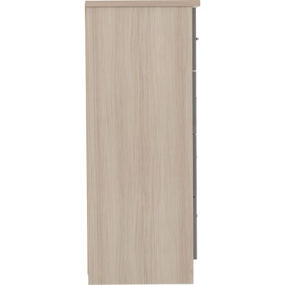 Nevada 5 Drawer Low Wardrobe - Grey Glos | Murphy Furniture