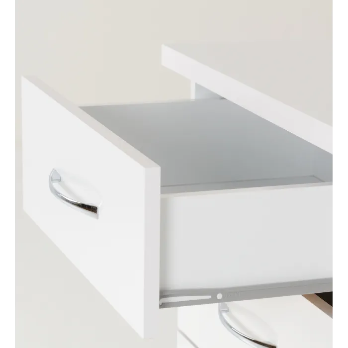 Nevada 5 Drawer Narrow Chest - White Glo | Murphy Furniture