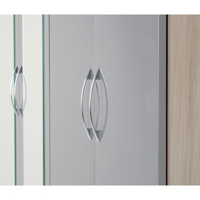 Nevada 6 Door 2 Drawer Wardrobe - Grey G | Murphy Furniture