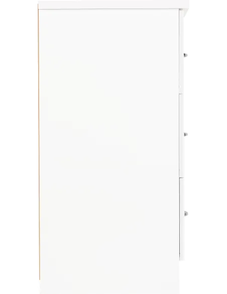 Nevada 6 Drawer Chest - White Gloss | Murphy Furniture
