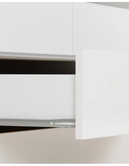 Nevada Mirrored 2 Door Wardrobe - White | Murphy Furniture