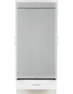 Nevada Mirrored 2 Door Wardrobe - White | Murphy Furniture 2
