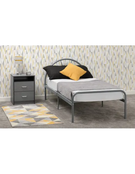 Nova 3FT Bed - Silver | Murphy Furniture