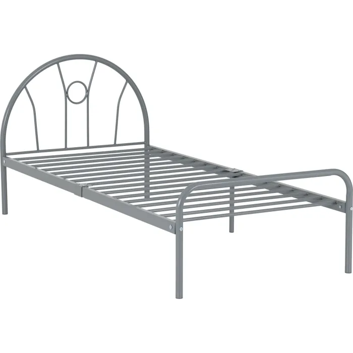 Nova 3FT Bed - Silver | Murphy Furniture