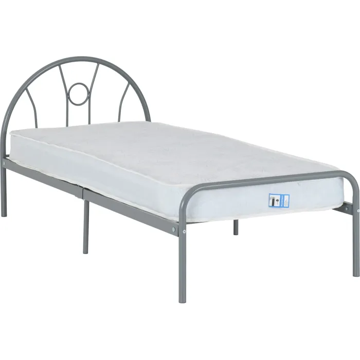 Nova 3FT Bed - Silver | Murphy Furniture