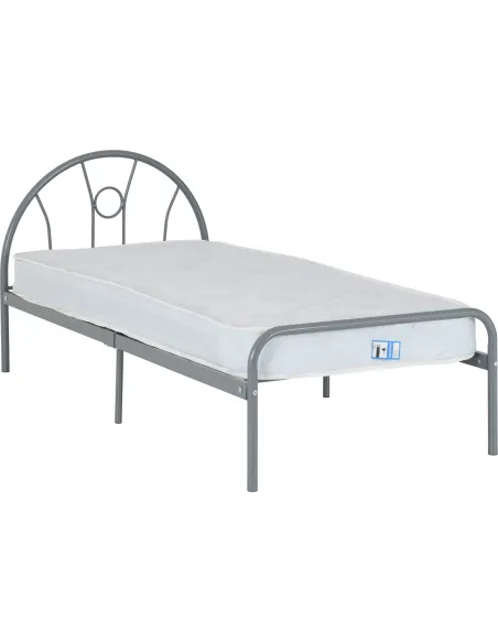 Nova 3FT Bed - Silver | Murphy Furniture