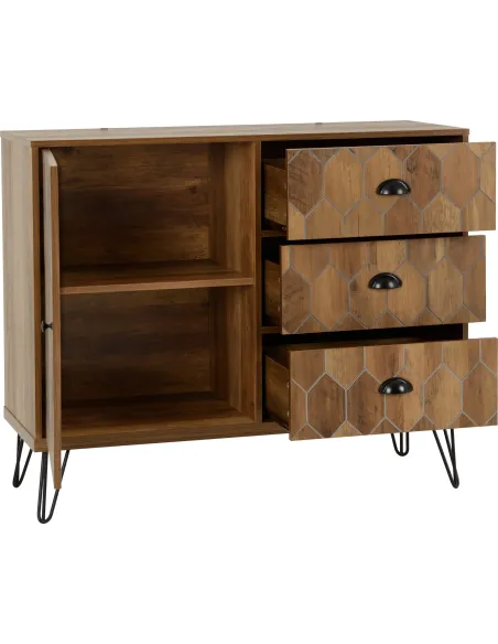 Ottawa 1 Door 3 Drawer Sideboard - Mediu | Murphy Furniture